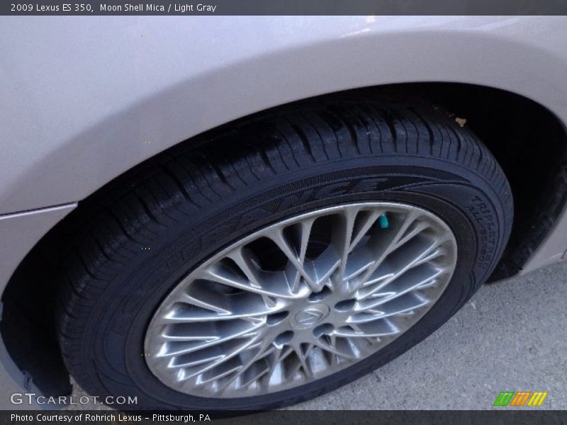 Moon Shell Mica / Light Gray 2009 Lexus ES 350