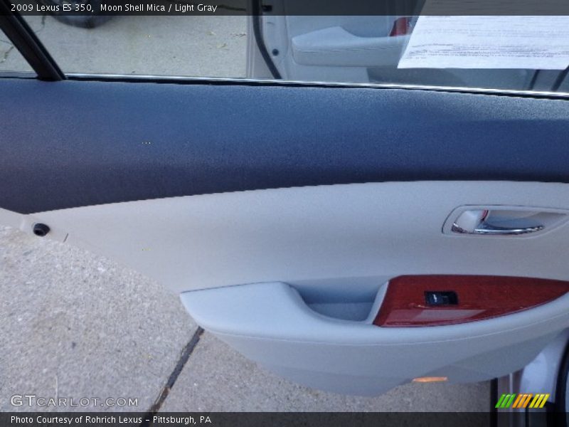 Moon Shell Mica / Light Gray 2009 Lexus ES 350