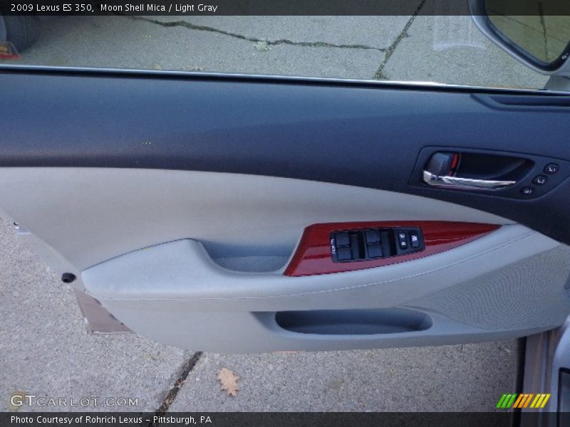 Moon Shell Mica / Light Gray 2009 Lexus ES 350