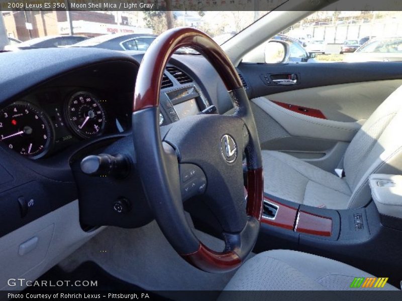 Moon Shell Mica / Light Gray 2009 Lexus ES 350