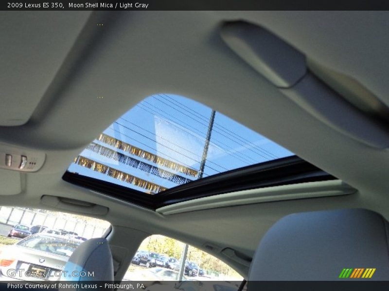 Moon Shell Mica / Light Gray 2009 Lexus ES 350