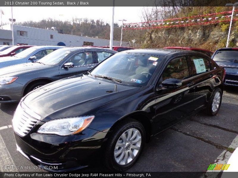 Black / Black 2013 Chrysler 200 Touring Sedan