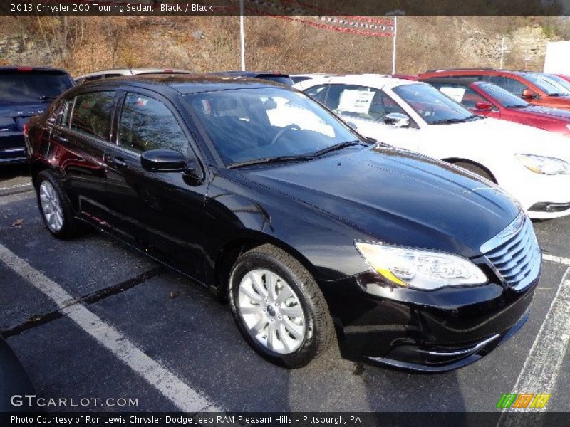 Black / Black 2013 Chrysler 200 Touring Sedan