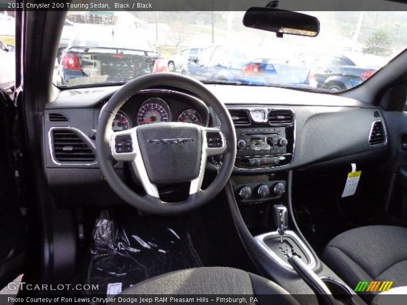 Black / Black 2013 Chrysler 200 Touring Sedan