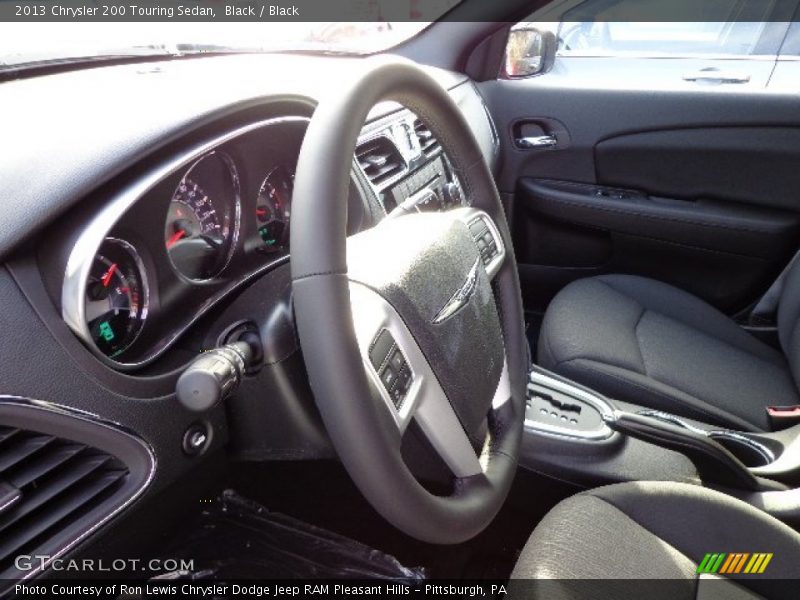 Black / Black 2013 Chrysler 200 Touring Sedan