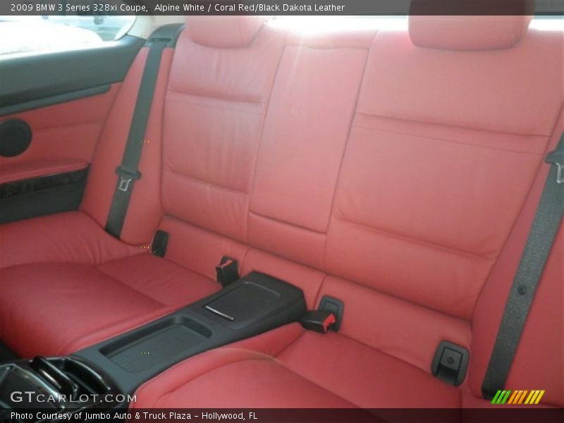 Alpine White / Coral Red/Black Dakota Leather 2009 BMW 3 Series 328xi Coupe