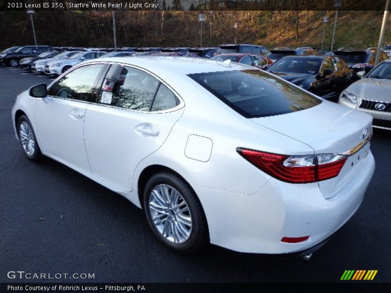 Starfire White Pearl / Light Gray 2013 Lexus ES 350