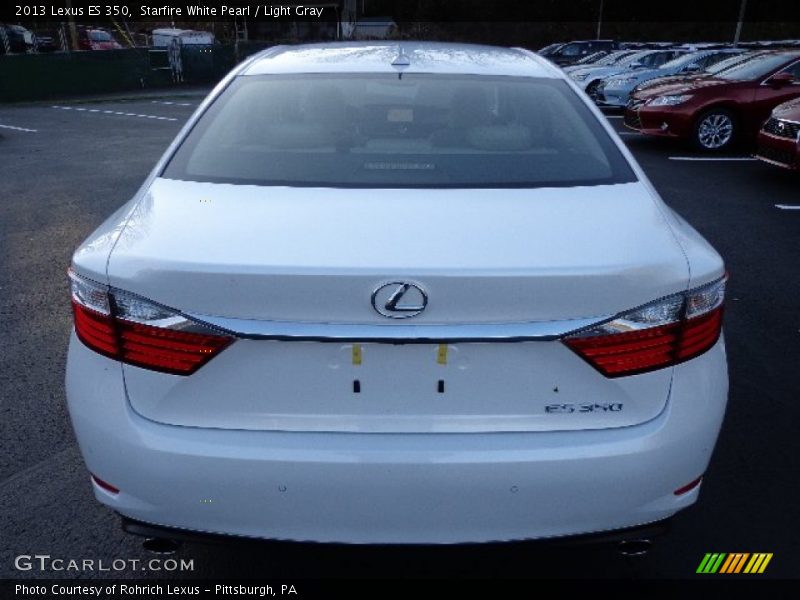 Starfire White Pearl / Light Gray 2013 Lexus ES 350
