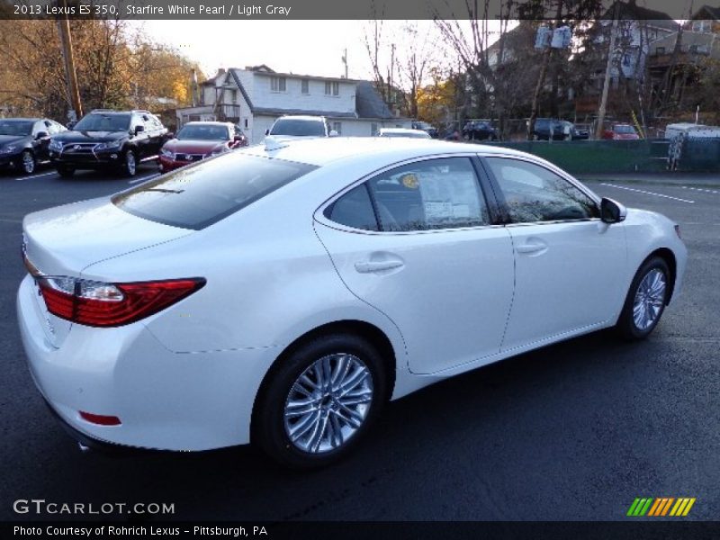 Starfire White Pearl / Light Gray 2013 Lexus ES 350