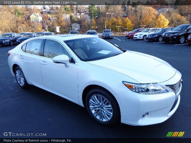 Starfire White Pearl / Light Gray 2013 Lexus ES 350