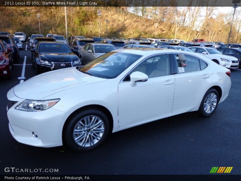 Starfire White Pearl / Light Gray 2013 Lexus ES 350