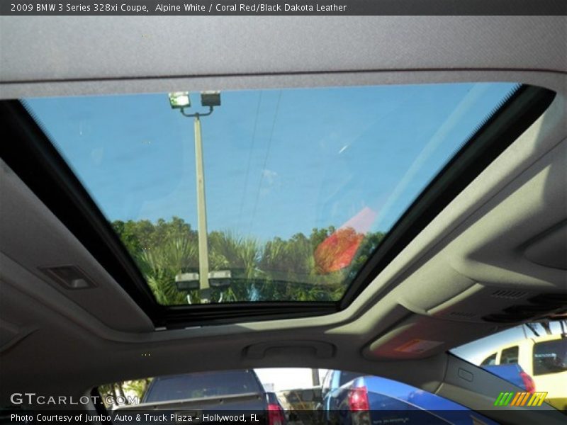 Alpine White / Coral Red/Black Dakota Leather 2009 BMW 3 Series 328xi Coupe