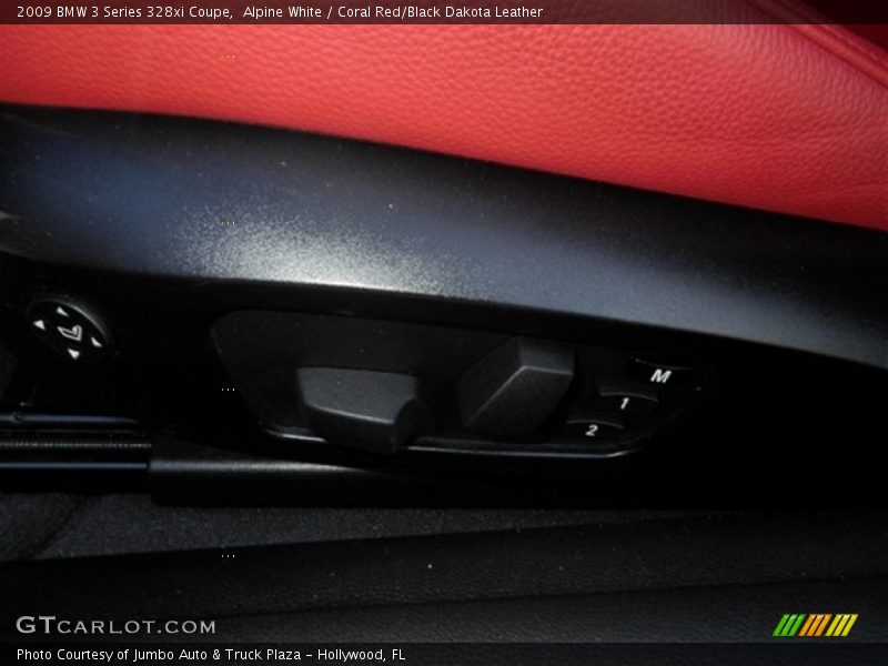 Alpine White / Coral Red/Black Dakota Leather 2009 BMW 3 Series 328xi Coupe