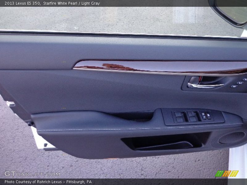 Starfire White Pearl / Light Gray 2013 Lexus ES 350