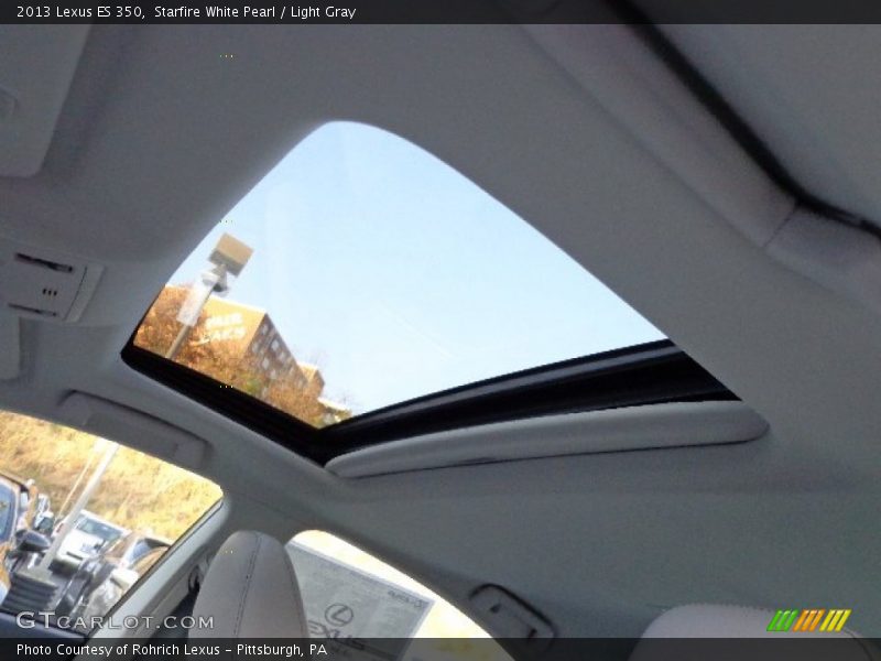 Starfire White Pearl / Light Gray 2013 Lexus ES 350