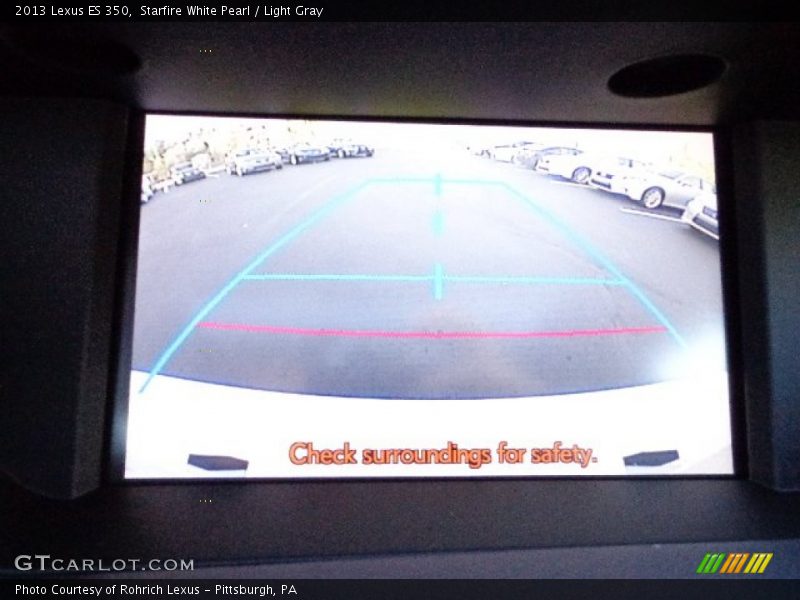 Starfire White Pearl / Light Gray 2013 Lexus ES 350