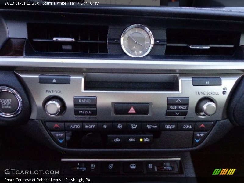 Starfire White Pearl / Light Gray 2013 Lexus ES 350