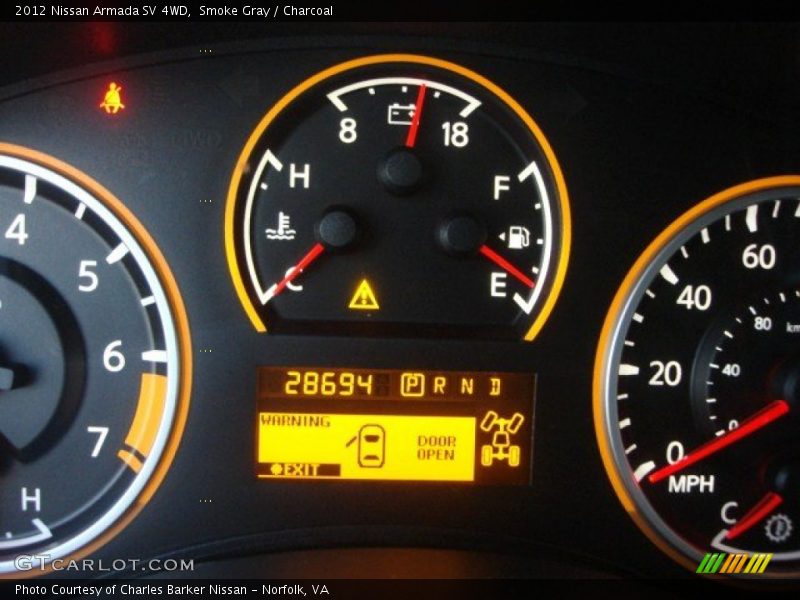 Smoke Gray / Charcoal 2012 Nissan Armada SV 4WD