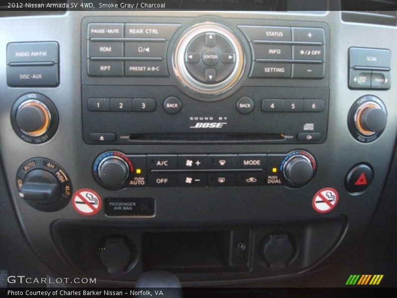 Controls of 2012 Armada SV 4WD