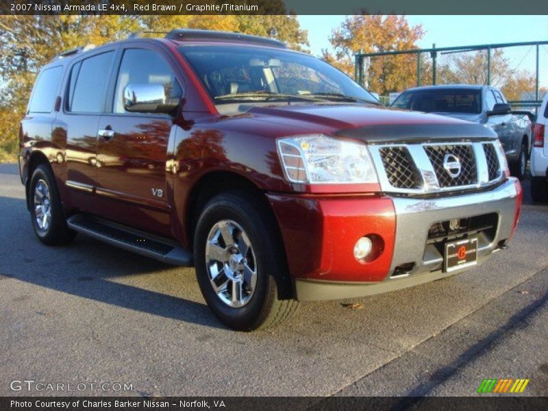 Red Brawn / Graphite/Titanium 2007 Nissan Armada LE 4x4