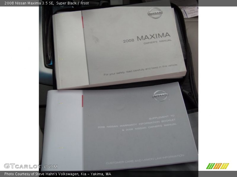 Super Black / Frost 2008 Nissan Maxima 3.5 SE