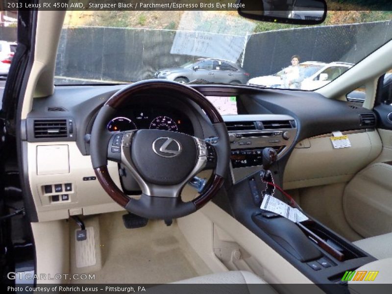 Stargazer Black / Parchment/Espresso Birds Eye Maple 2013 Lexus RX 450h AWD