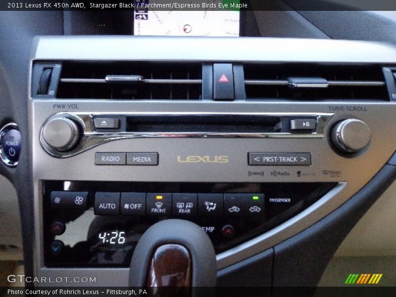 Stargazer Black / Parchment/Espresso Birds Eye Maple 2013 Lexus RX 450h AWD