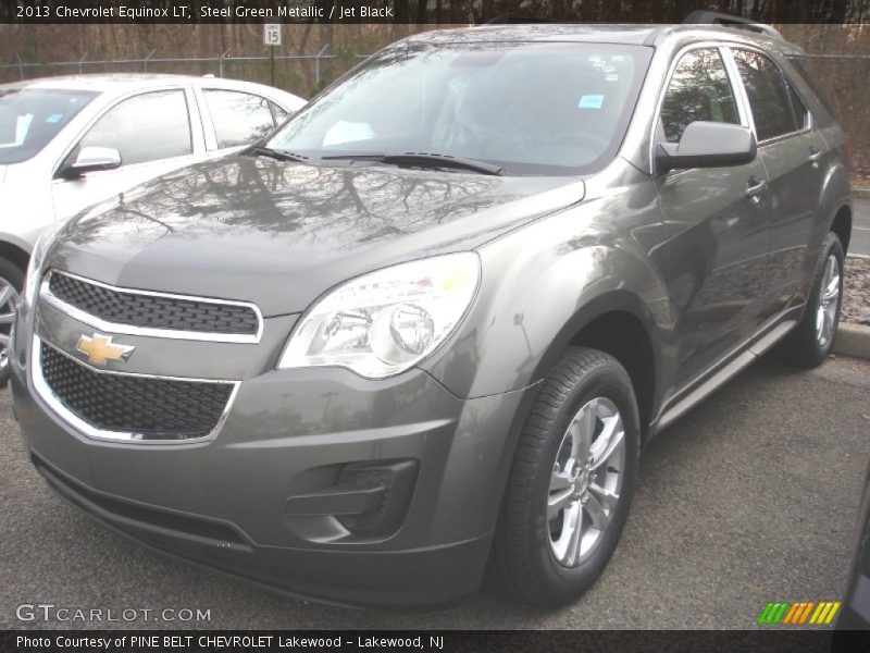 Steel Green Metallic / Jet Black 2013 Chevrolet Equinox LT