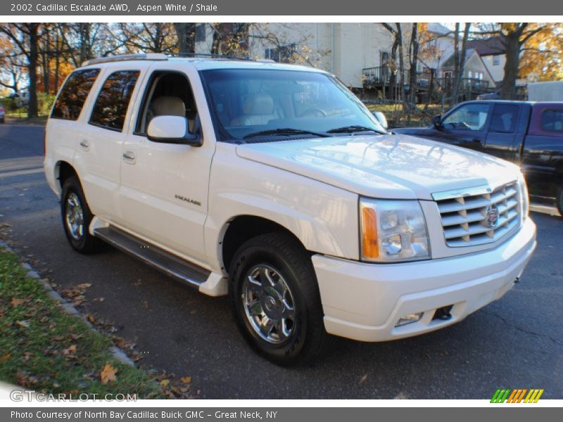 Aspen White / Shale 2002 Cadillac Escalade AWD