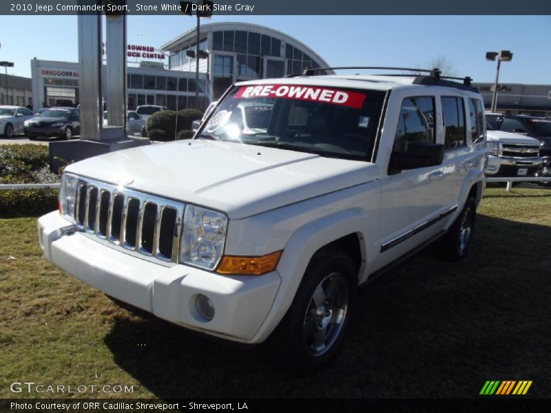 Stone White / Dark Slate Gray 2010 Jeep Commander Sport