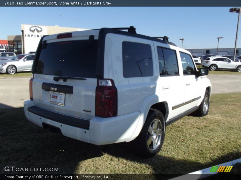 Stone White / Dark Slate Gray 2010 Jeep Commander Sport
