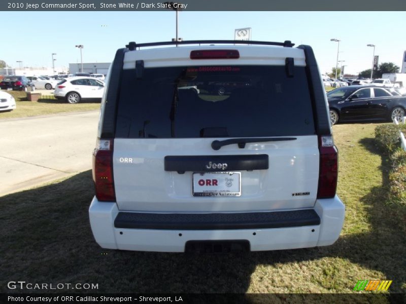 Stone White / Dark Slate Gray 2010 Jeep Commander Sport