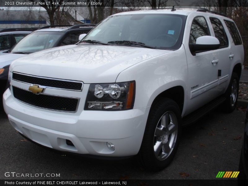 Summit White / Ebony 2013 Chevrolet Tahoe LT 4x4