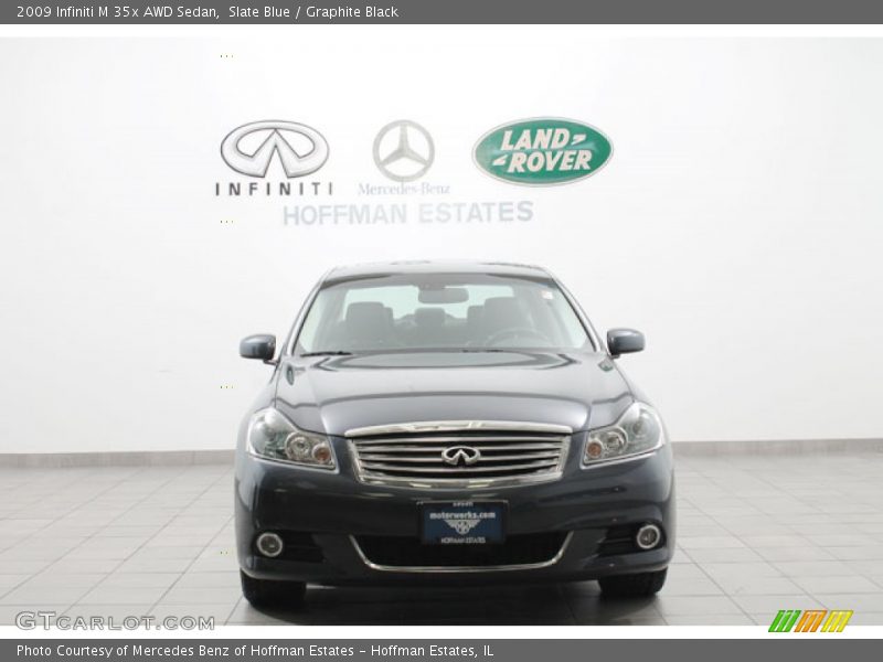 Slate Blue / Graphite Black 2009 Infiniti M 35x AWD Sedan