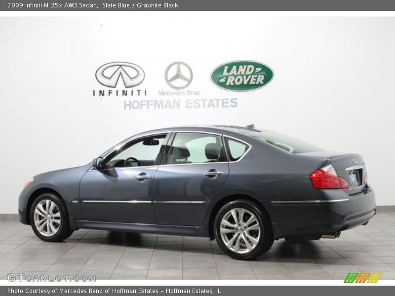 Slate Blue / Graphite Black 2009 Infiniti M 35x AWD Sedan