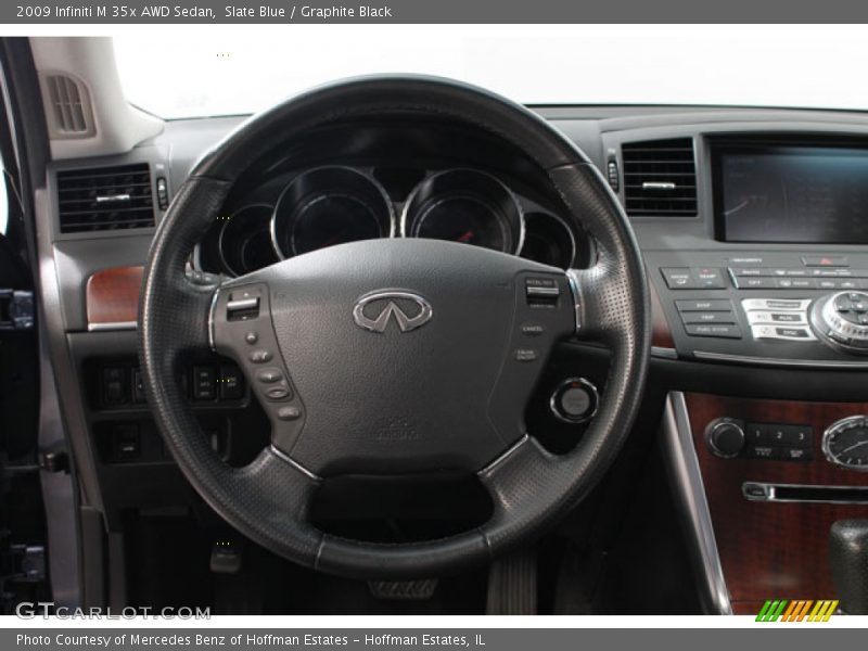 Slate Blue / Graphite Black 2009 Infiniti M 35x AWD Sedan