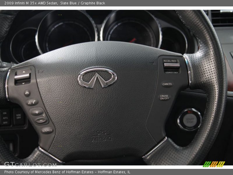 Slate Blue / Graphite Black 2009 Infiniti M 35x AWD Sedan