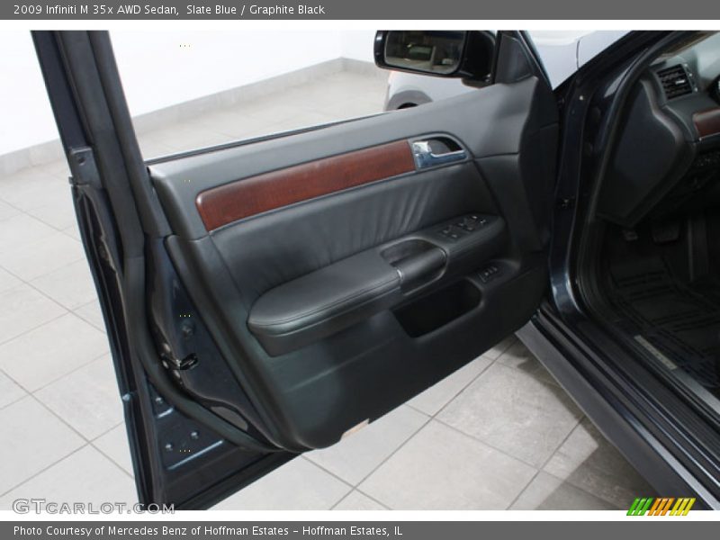 Slate Blue / Graphite Black 2009 Infiniti M 35x AWD Sedan