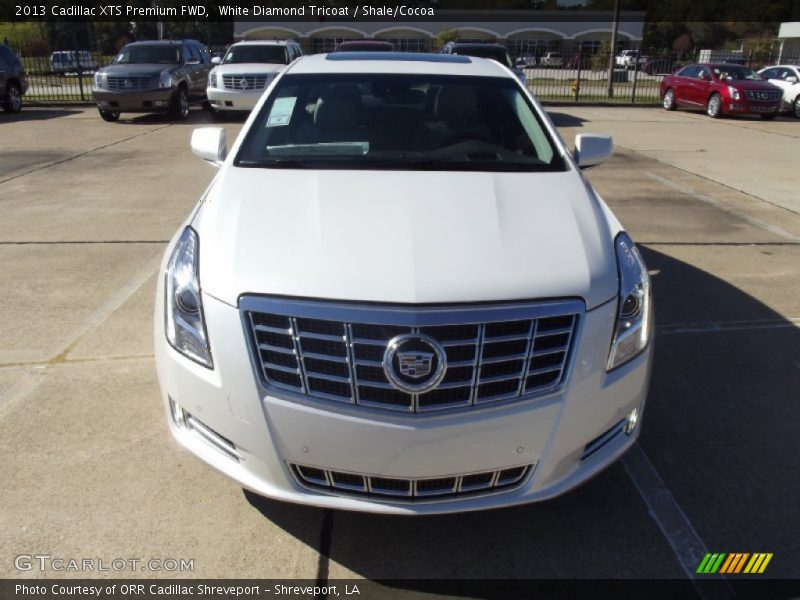 White Diamond Tricoat / Shale/Cocoa 2013 Cadillac XTS Premium FWD