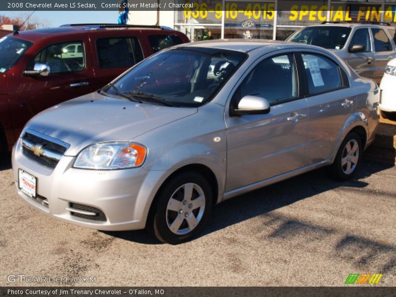 Cosmic Silver Metallic / Charcoal 2008 Chevrolet Aveo LS Sedan
