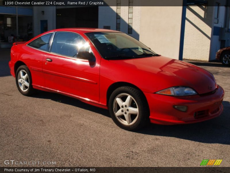 Flame Red / Graphite 1998 Chevrolet Cavalier Z24 Coupe