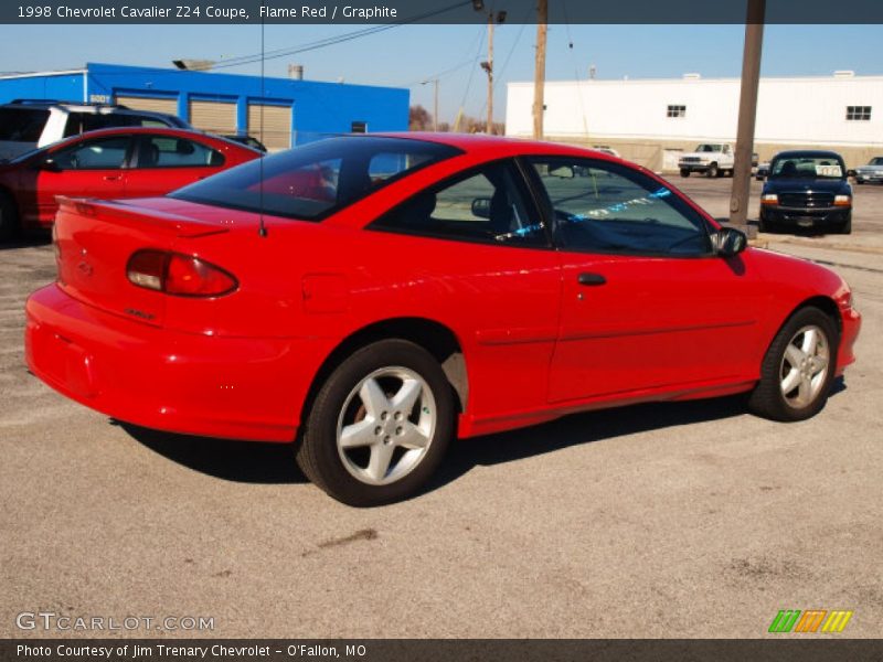 Flame Red / Graphite 1998 Chevrolet Cavalier Z24 Coupe