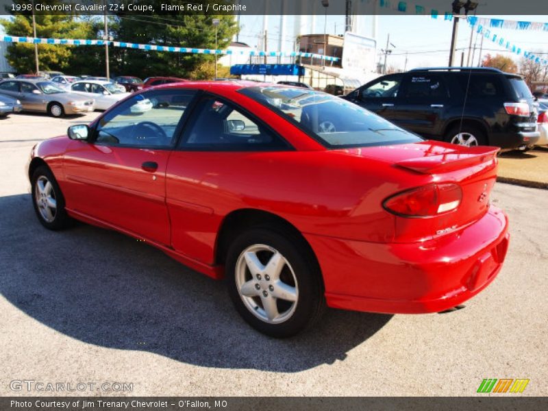 Flame Red / Graphite 1998 Chevrolet Cavalier Z24 Coupe