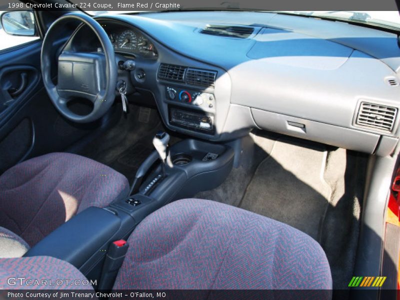 Flame Red / Graphite 1998 Chevrolet Cavalier Z24 Coupe