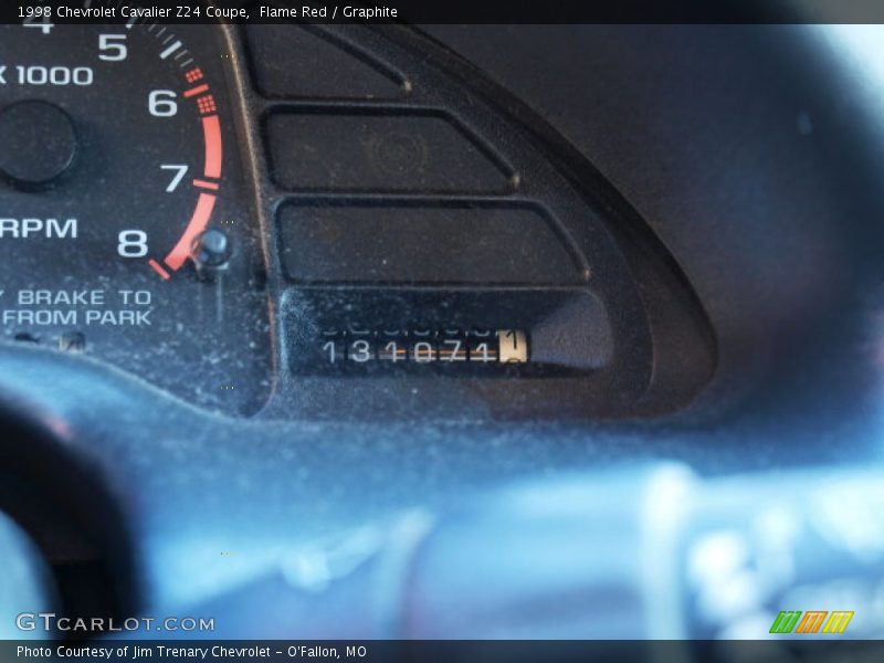 Flame Red / Graphite 1998 Chevrolet Cavalier Z24 Coupe