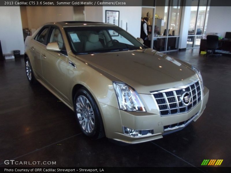 Summer Gold Metallic / Cashmere/Cocoa 2013 Cadillac CTS 3.6 Sedan