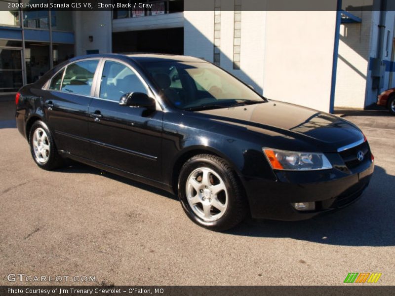 Ebony Black / Gray 2006 Hyundai Sonata GLS V6