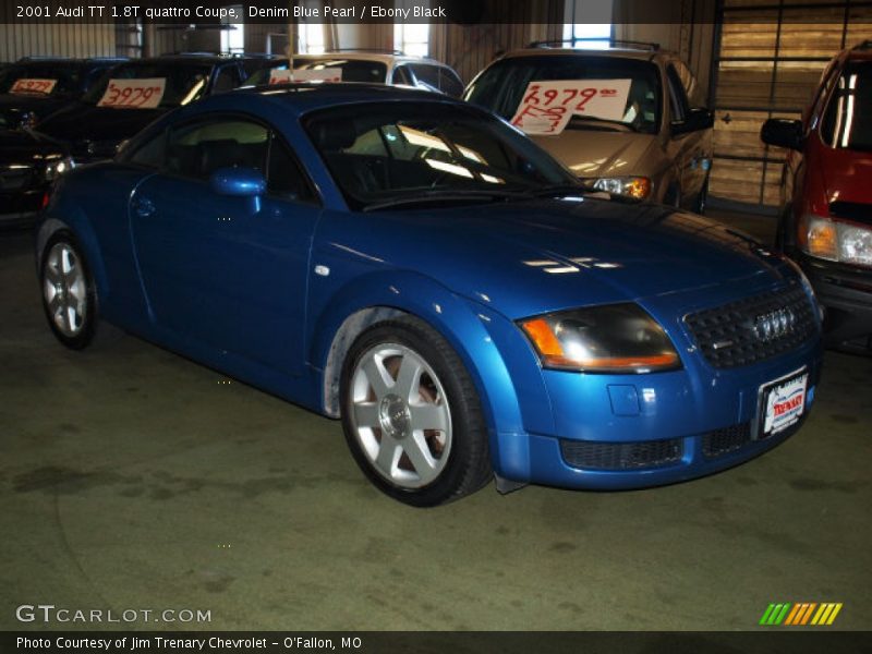 Denim Blue Pearl / Ebony Black 2001 Audi TT 1.8T quattro Coupe