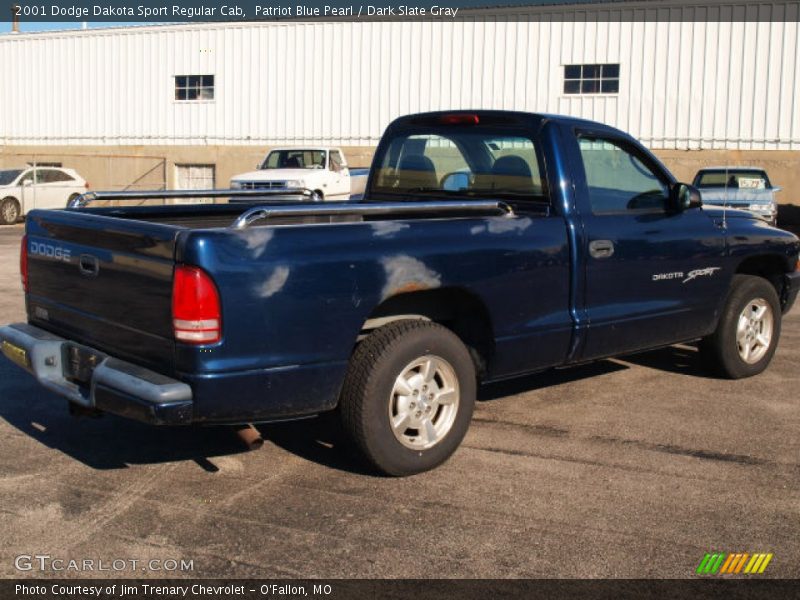 Patriot Blue Pearl / Dark Slate Gray 2001 Dodge Dakota Sport Regular Cab