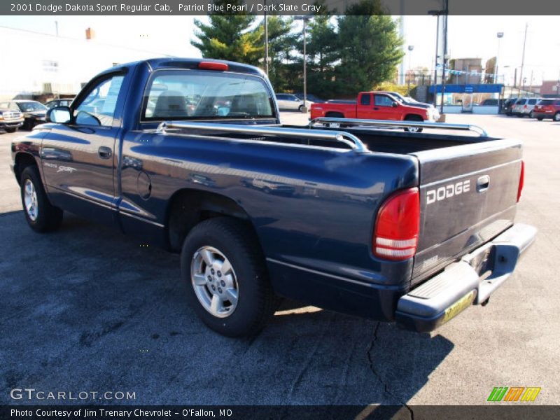 Patriot Blue Pearl / Dark Slate Gray 2001 Dodge Dakota Sport Regular Cab